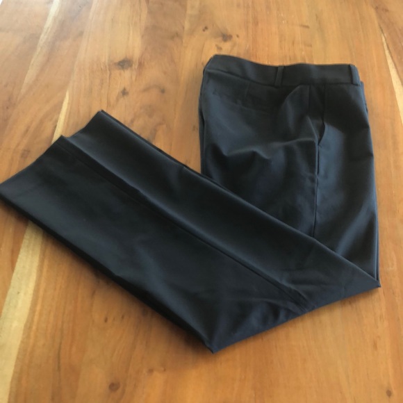 Banana Republic Black Martin Fit Pants Boot Cut Light Weight Wool Sz 2P EUC - Picture 2 of 10